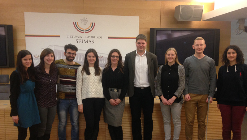 Verslo vadybos fakulteto studentai lankėsi Lietuvos Respublikos Seime