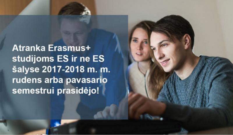 Kviečiame teikti paraiškas Erasmus+ studijoms užsienio universitetuose