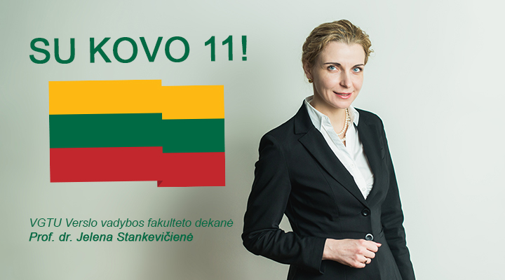VVF dekanės sveikinimas su Lietuvos nepriklausomybės atkūrimo švente