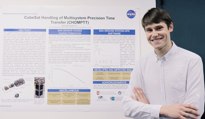 VGTU student on his internship at NASA: Lithuania is well-known for small satellites