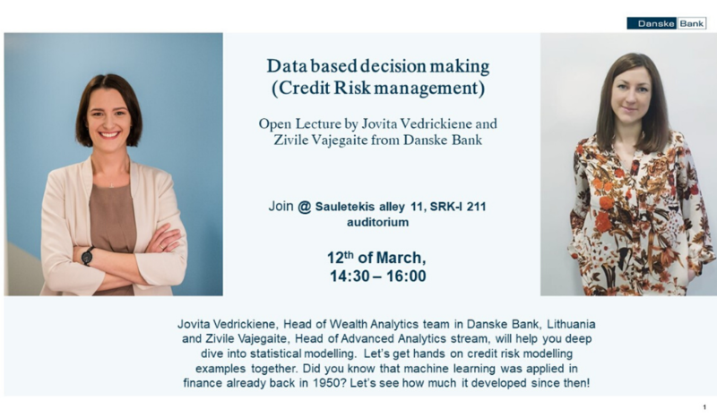 Lecture „Data based decision making (Credit Risk management)“