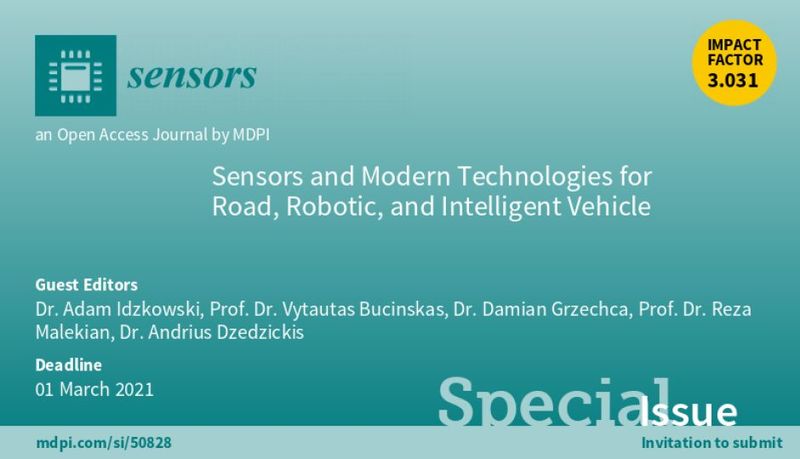 Representatives from the Faculty of Mechanics became guest editors in magazine "Sensors"