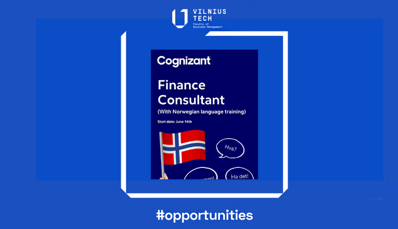 Cognizant is now looking for Finance Consultants to work with Scandinavian market