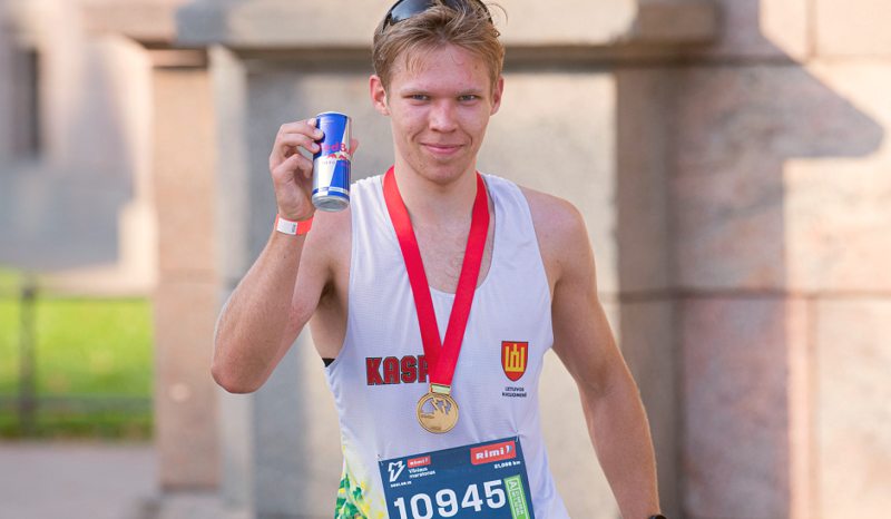 VILNIUS TECH studento pasirodymas Vilniaus maratone
