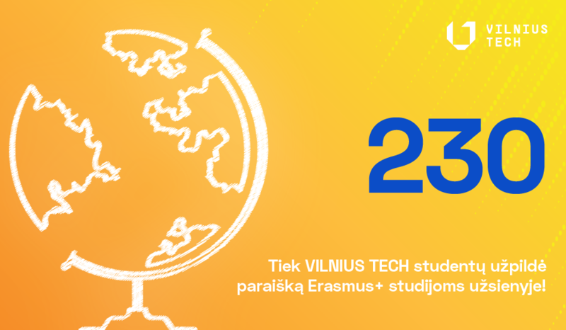 Net 230 VILNIUS TECH studentų pradeda „Erasmus+” kelionę