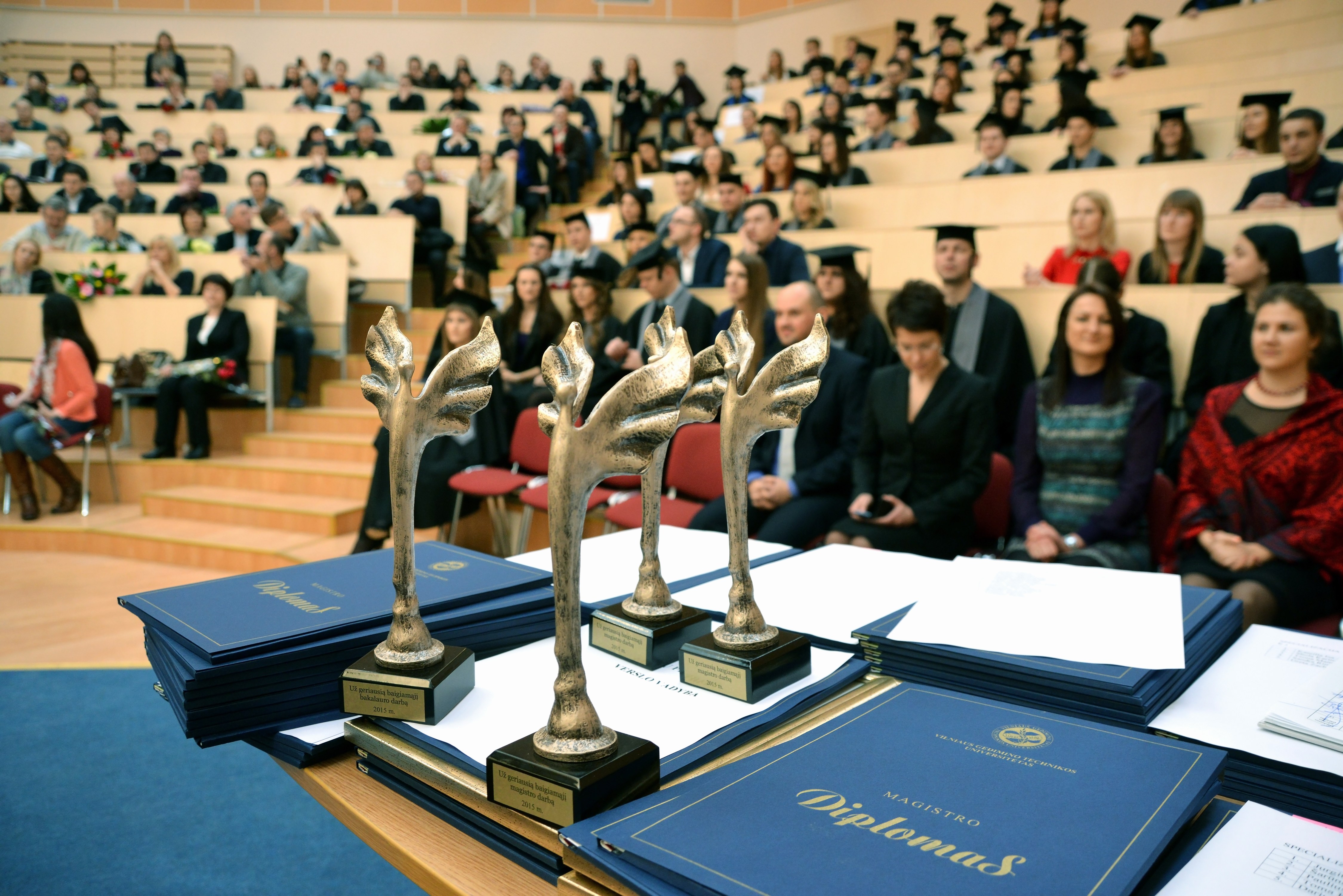 2015-01-29 Verslo vadybos fakultete vyko diplomų teikimas