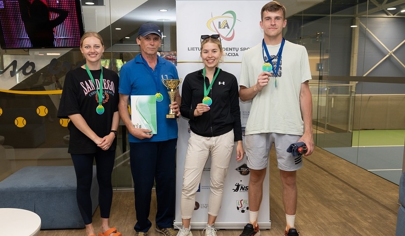 Lietuvos studentų teniso čempionate VILNIUS TECH komanda antra