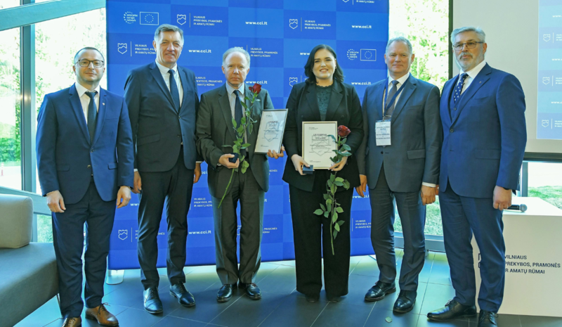 Vilniaus prekybos, pramonės ir amatų rūmai apdovanojo tris VILNIUS TECH bendruomenės narius
