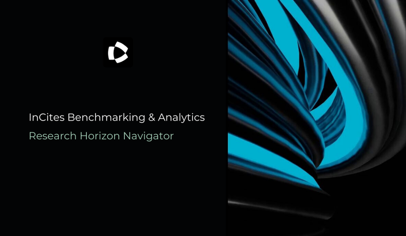 You are invited to familiarize yourself with new InCites tool module Research Horizon Navigator