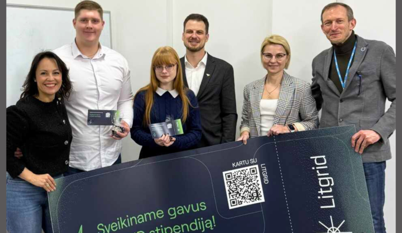 Vilnius TECH Elektronikos fakultete įteiktos AB „Litgrid“ stipendijos studentams