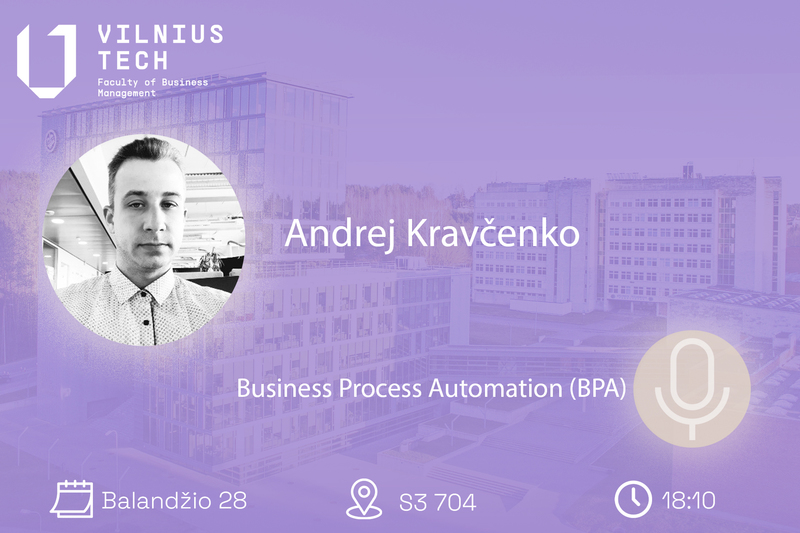 VVF paskaitą skaitys SEB automatizavimo procesų sprendimų kūrėjas Andrej Kravčenko