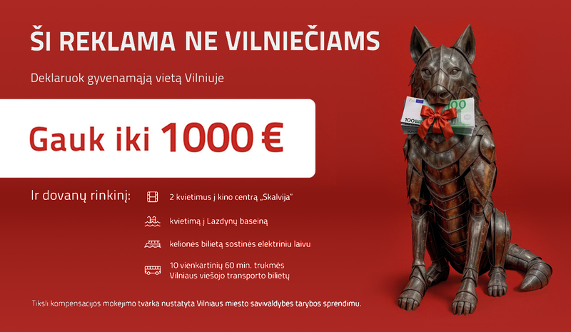 Nauji Vilniaus studentai kviečiami čia deklaruoti gyvenamąją vietą: galima gauti iki 1000 eurų