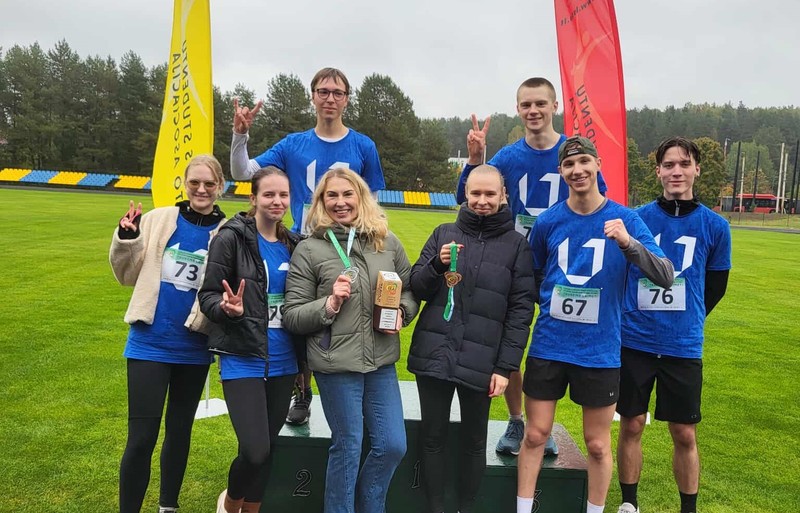 Lietuvos studentų kroso čempionatas: VILNIUS TECH komanda – tarp lyderių