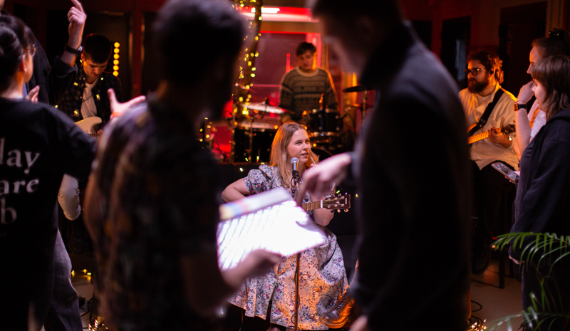 Student creativity for Lithuanian music artists: international media winter school returns to VILNIUS TECH "LinkMenų fabrikas"