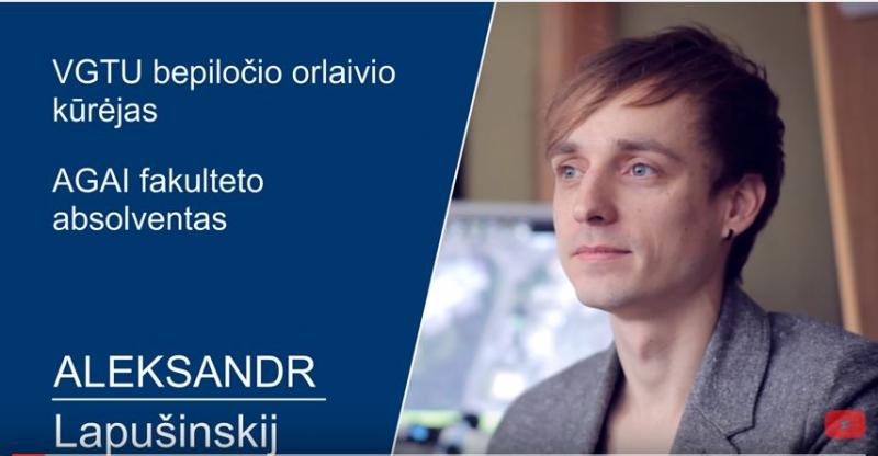 VGTU absolventas Aleksandr Lapušinskij: „Nesimokykite dėl diplomo, mokykitės dėl žinių"
