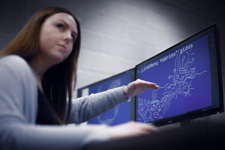 Studentai LinkMenų dirbtuvėse