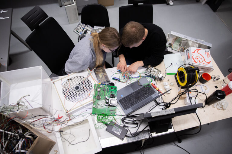 Studentai LinkMenų dirbtuvėse