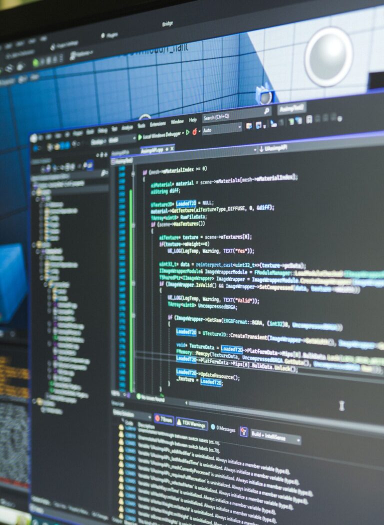 Programinis kodas ekrane