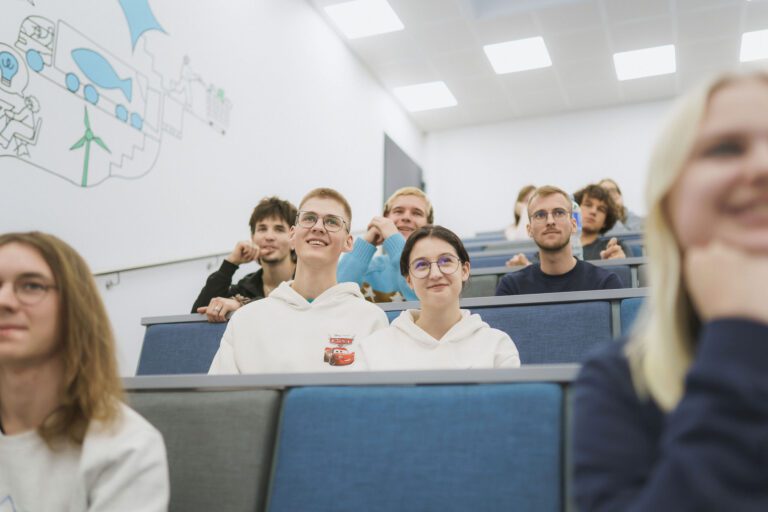 Studentai auditorijoje