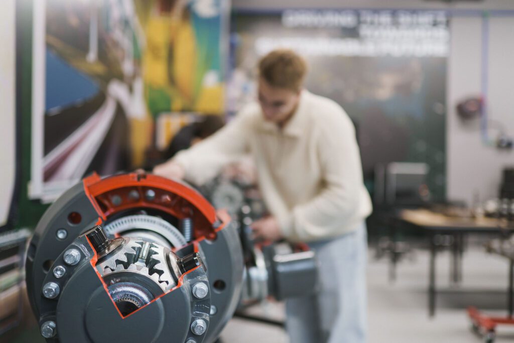 Studentai laboratorijoje