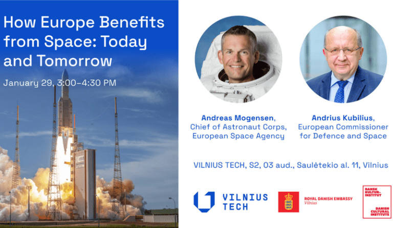 Invitation to discussion with Astronaut Andreas Mogensen and EC Commissioner Andrius Kubilius