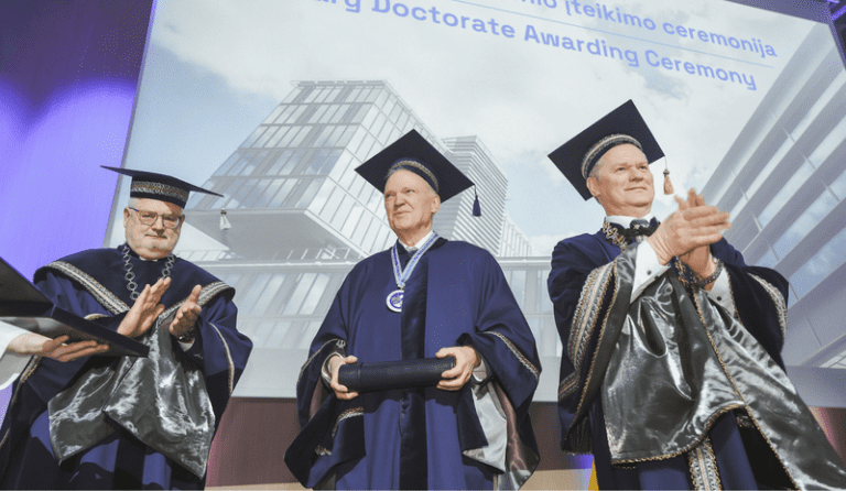 Prof. Hartmutui Pasternakui suteiktas VILNIUS TECH Garbės daktaro vardas