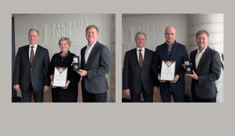 VILNIUS TECH mokslininkams – LINPRA Garbės ženklai už nuopelnus inžinerijai