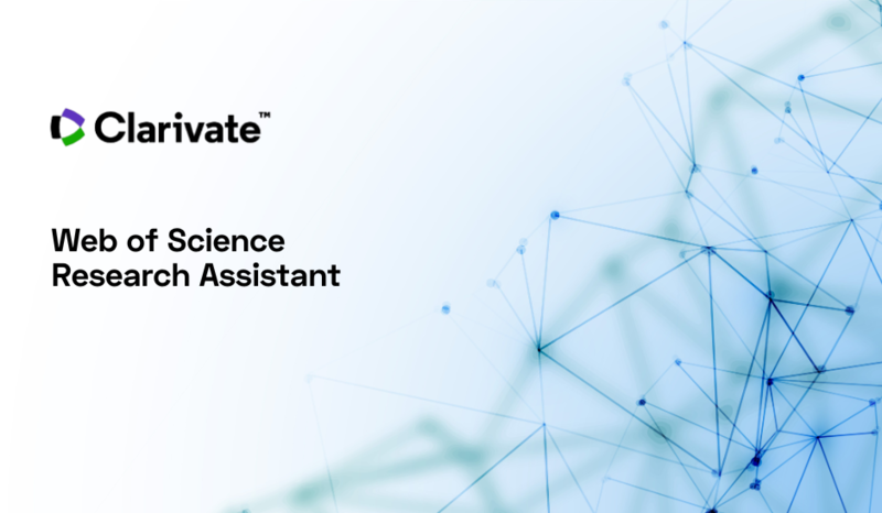 You are invited to use Clarivate’s AI tool Web of Science Research Assistant