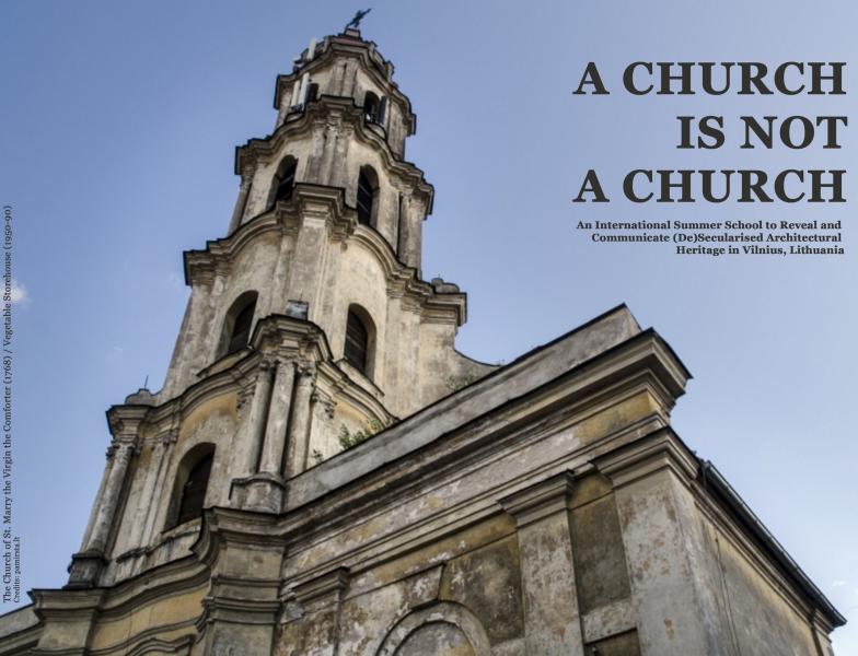 THE CALL IS OPEN! INTERNATIONAL SUMMER SCHOOL “A CHURCH IS NOT A CHURCH”