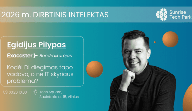Kviečiame į nemokamą seminarą: „Kodėl DI diegimas tapo vadovo, o ne IT skyriaus problema?“