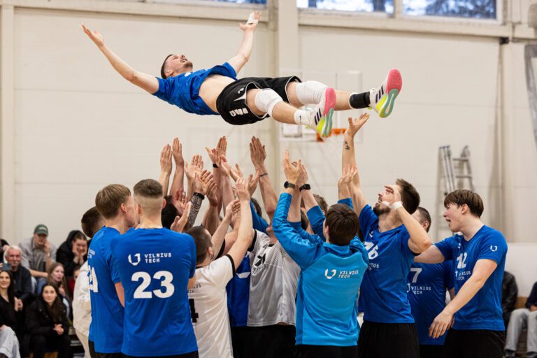 VILNIUS TECH tinklininkai ketvirtus metus iš eilės NSTL čempionai