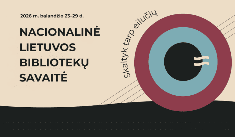 Kviečiame dalyvauti Nacionalinės Lietuvos bibliotekų savaitės veiklose