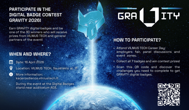 GRAVITY karjeros diena: ženkliukų konkursas ir lankomumo užskaitymas