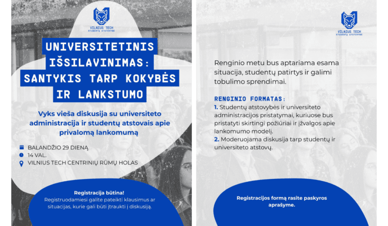 Kviečiame į diskusiją apie privalomą lankomumą