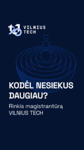 Rinkis magistrantūra VILNIUS TECH 2026 pop up mobile