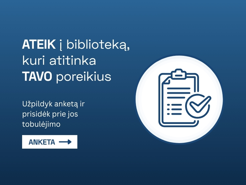 Ateik į biblioteką, kuri atitinka tavo poreikius (tablet popup)