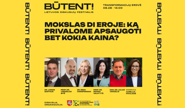 Diskusija apie mokslą DI eroje: ką privalome apsaugoti bet kokia kaina?