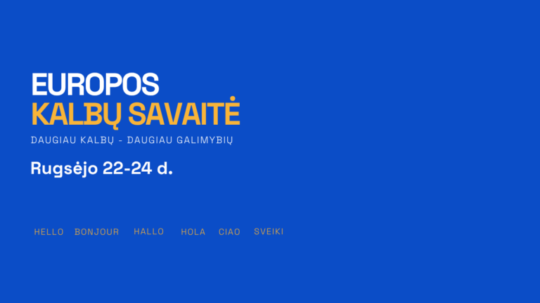 EUROPOS KALBŲ SAVAITĖ