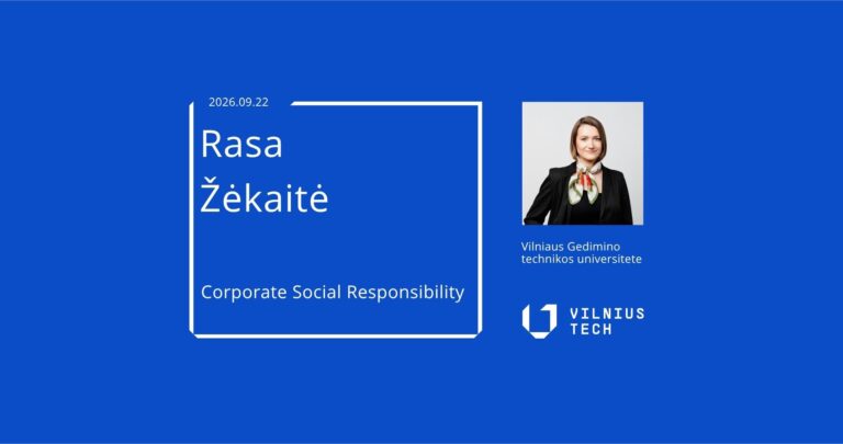 Lecture on Corporate Social Responsibility with Rasa Žėkaitė at FBM