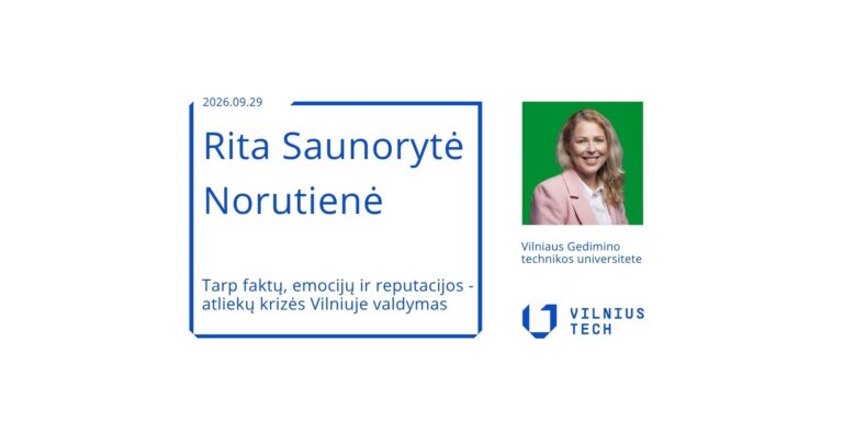 Nuo faktų iki reputacijos: Ritos Saunorytės Norutienės paskaita VVF