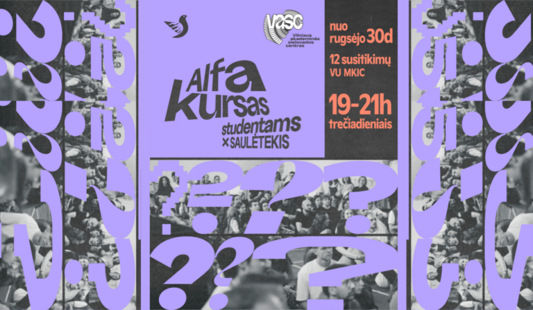 Bendruomenės kapelionas kviečia studentus prisijungti prie Alfa kurso