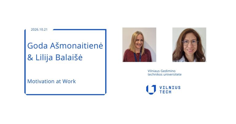 Cognizant Lithuania Team Leaders Goda Ašmonaitienė and Lilija Balaišė to Give a Lecture on Motivation at Work at FBM